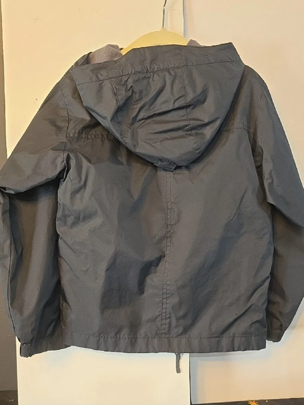 Columbia Kids Black Hooded Rain Jacket
